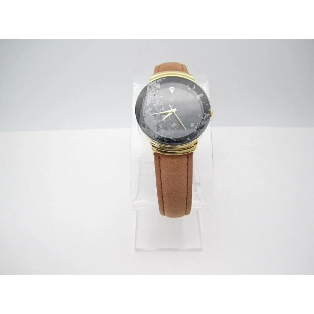 Women Manhattan Genuine Diamond Quartz WR Analog 32mm Causal Round Watch (F548)